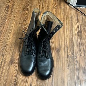 Genesco black military boots size 12r